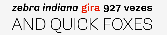 Tipo de letra Gira Sans no Typography Annual 2013